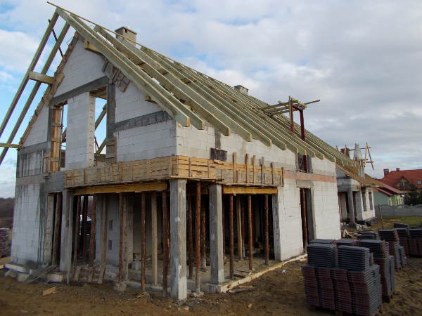 budowa domu - więźba dachowa